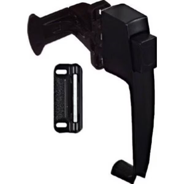 BLK Push Button Latch, National Mfg/Spectrum Brands Hhi, Mfr#: N185-462